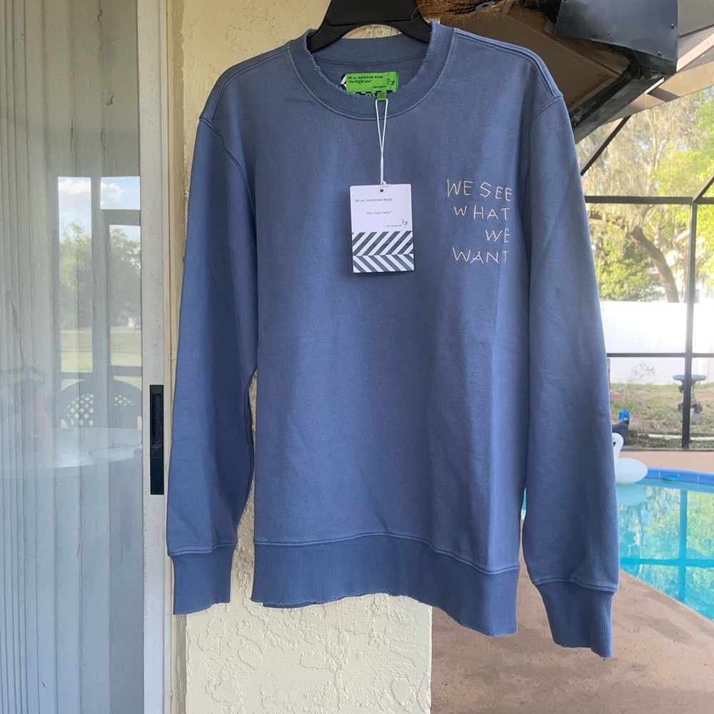 ST Vs Sandrine Rose The Virgin Label LA Cotton Crewneck Sweatshirt